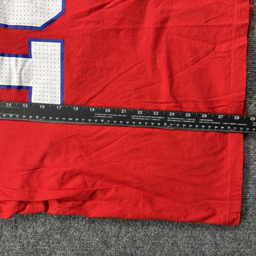 Drake Maye 10 New England Patriots Nike T Shirt Mens XXL Red Football Jersey Tee